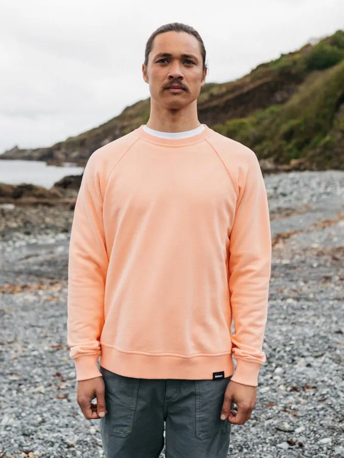 Men Coho Sweatshirt Reef Pink Finisterre Sweatshirts and Hoodies