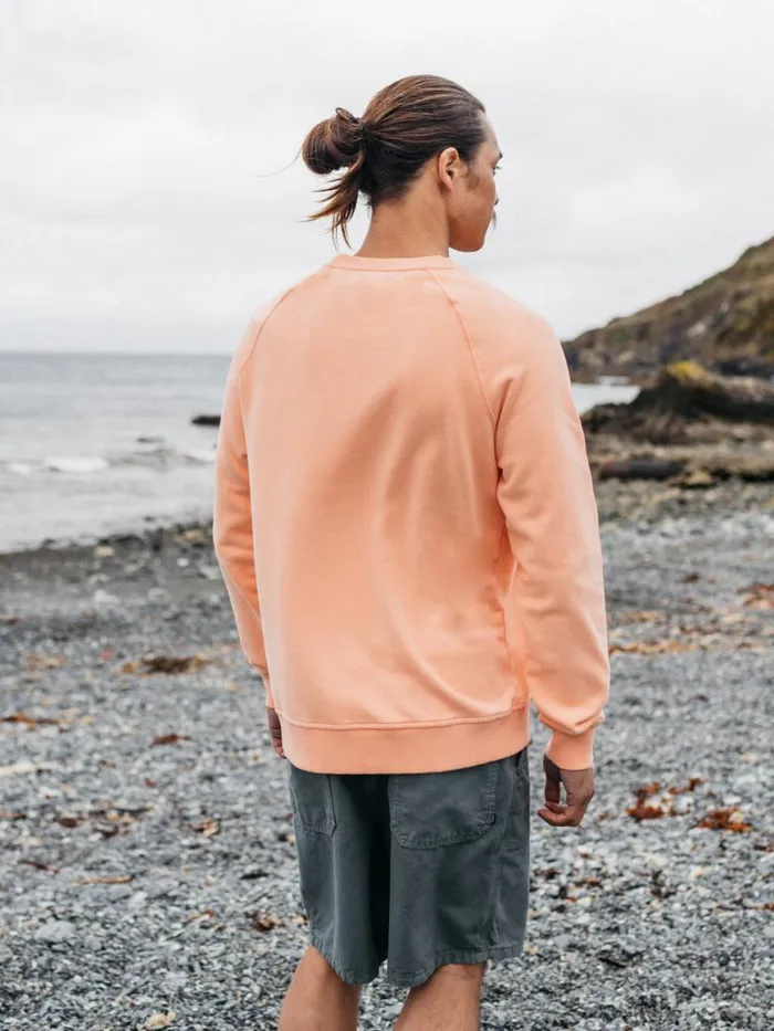 Men Coho Sweatshirt Reef Pink Finisterre Sweatshirts and Hoodies