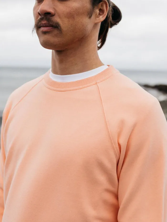 Men Coho Sweatshirt Reef Pink Finisterre Sweatshirts and Hoodies