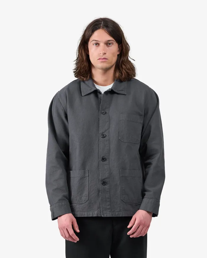 Men Colorfulstandard Organic Workwear Jacket 8211 Dusty Olive Workwear Jackets