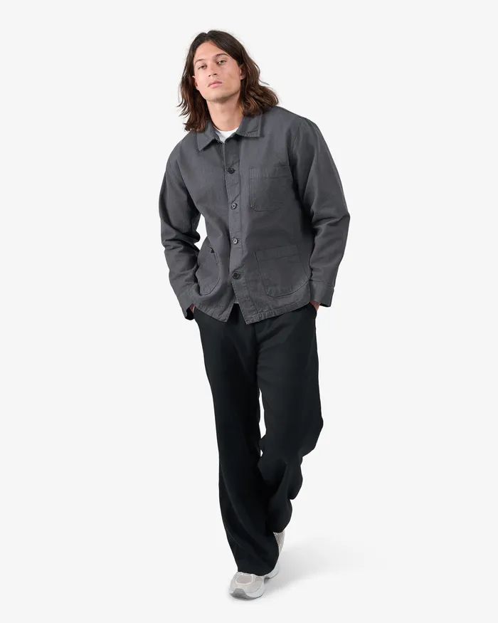Men Colorfulstandard Organic Workwear Jacket 8211 Dusty Olive Workwear Jackets