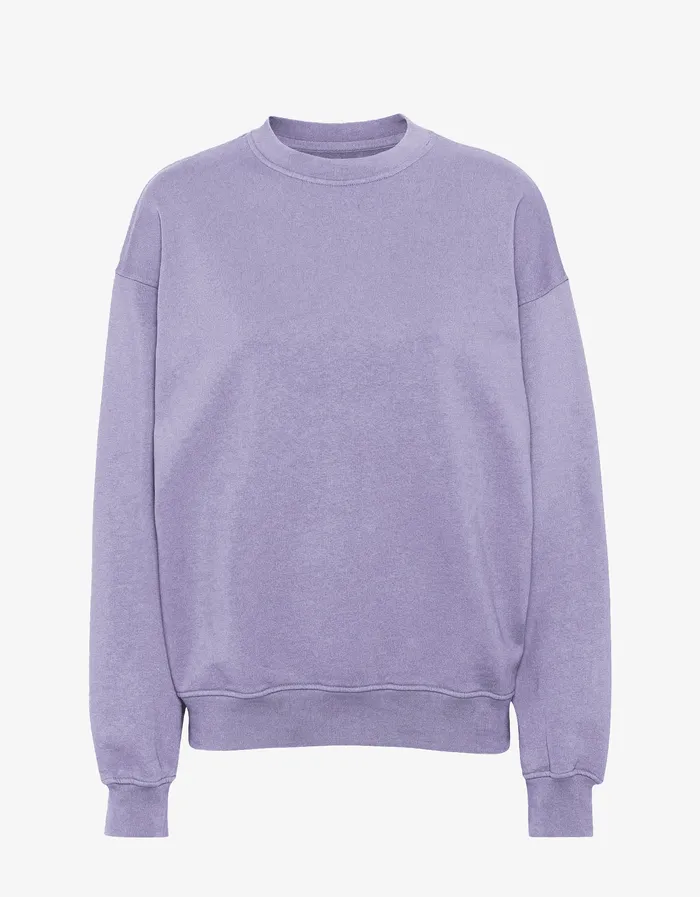 Men Crewneck Sweatshirts Colorfulstandard Organic Oversized Crew 8211 Purple Jade