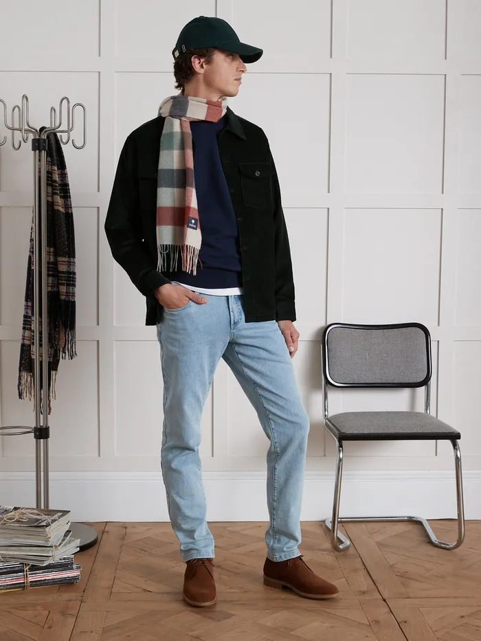 Men Cyrillus Clothing Regular Organic Cotton Jeans With An EcoFriendly Wash Bleach