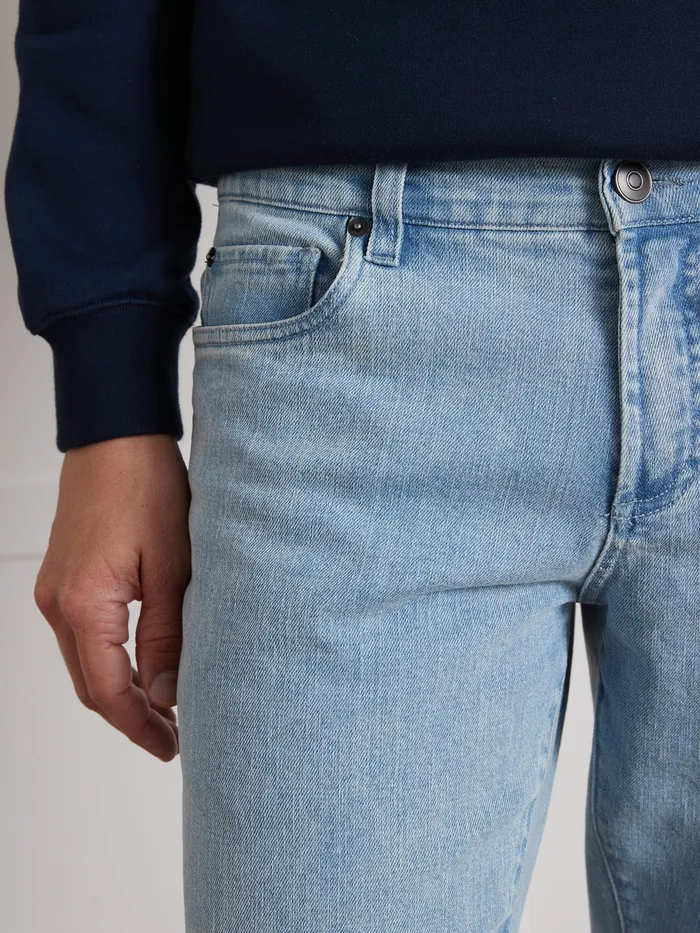 Men Cyrillus Clothing Regular Organic Cotton Jeans With An EcoFriendly Wash Bleach