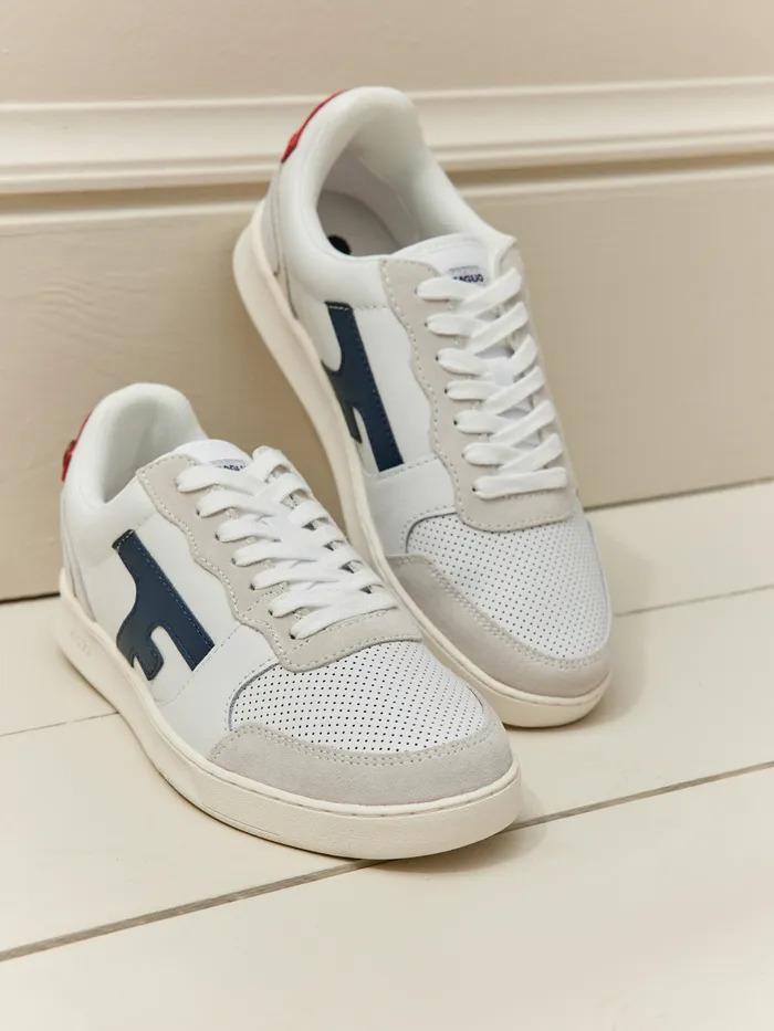 Men Cyrillus Shoes Hazel Trainers 8211 The Faguo Collection Blanc