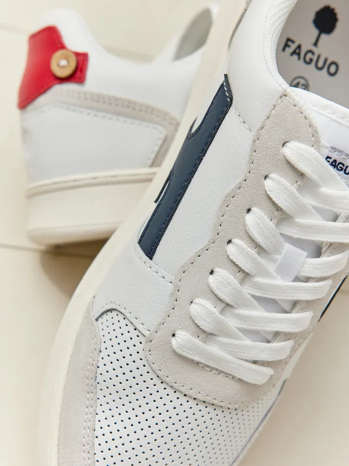 Men Cyrillus Shoes Hazel Trainers 8211 The Faguo Collection Blanc