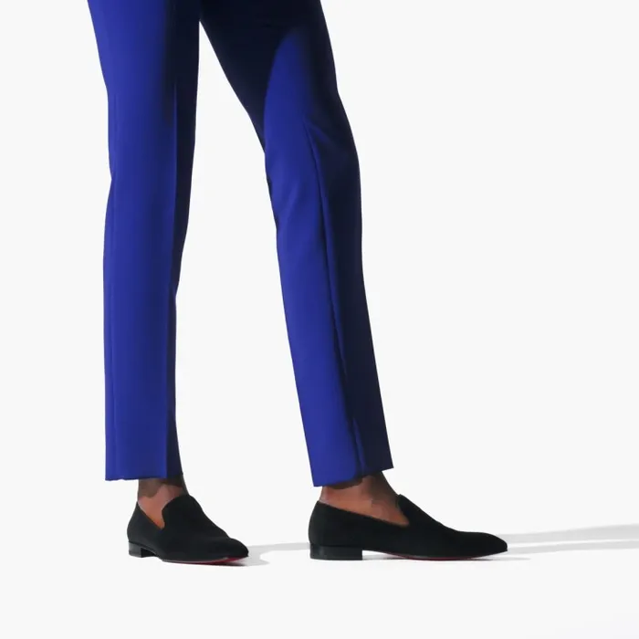 Men Dandelion Loafers 8211 Veau Velours 8211 Black Christian Louboutin Loafers and Moccasins