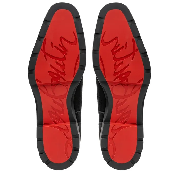 Men Davisol Derbies 8211 Leather 8211 Black Christian Louboutin Buckles and Laceups