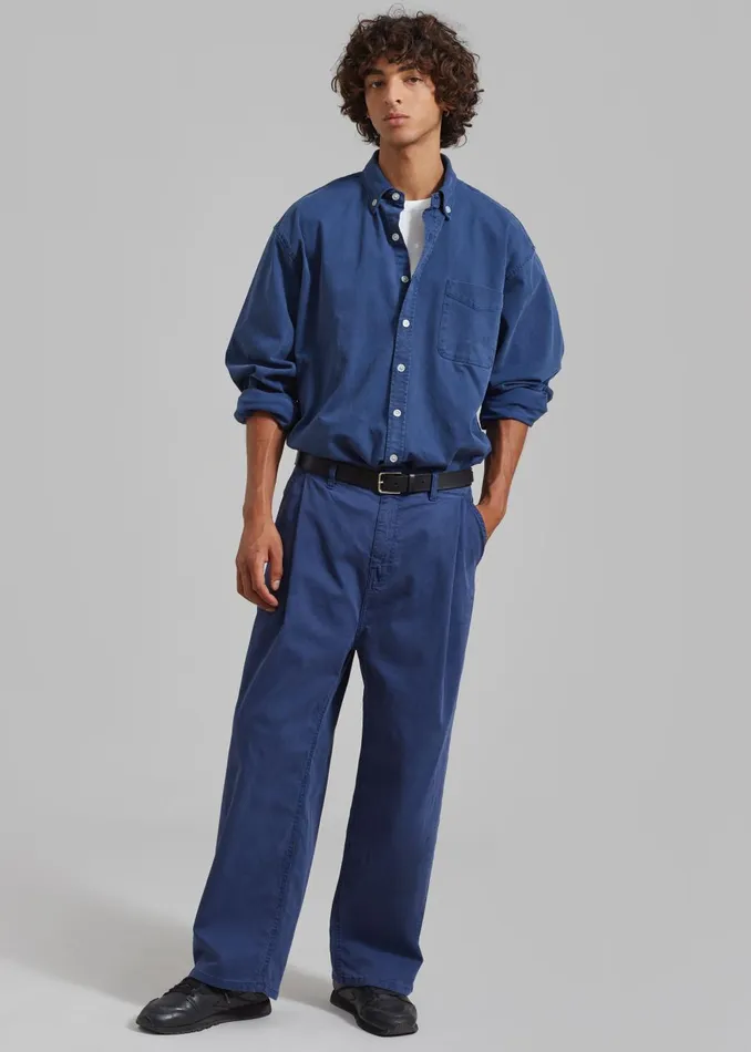 Men Drew Pants 8211 Blue The Frankie Shop Bottoms