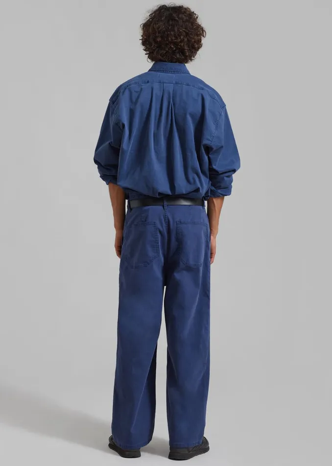 Men Drew Pants 8211 Blue The Frankie Shop Bottoms