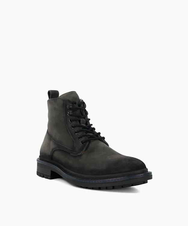 Men Dune London Casual Boots Chunky Lace Up Casual Boots Grey