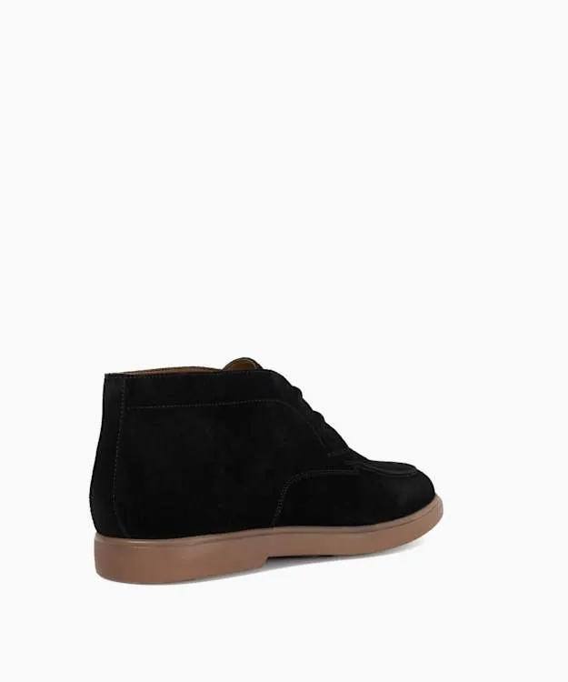 Men Dune London Casual Boots Suede Lace Up Ankle Boots Black