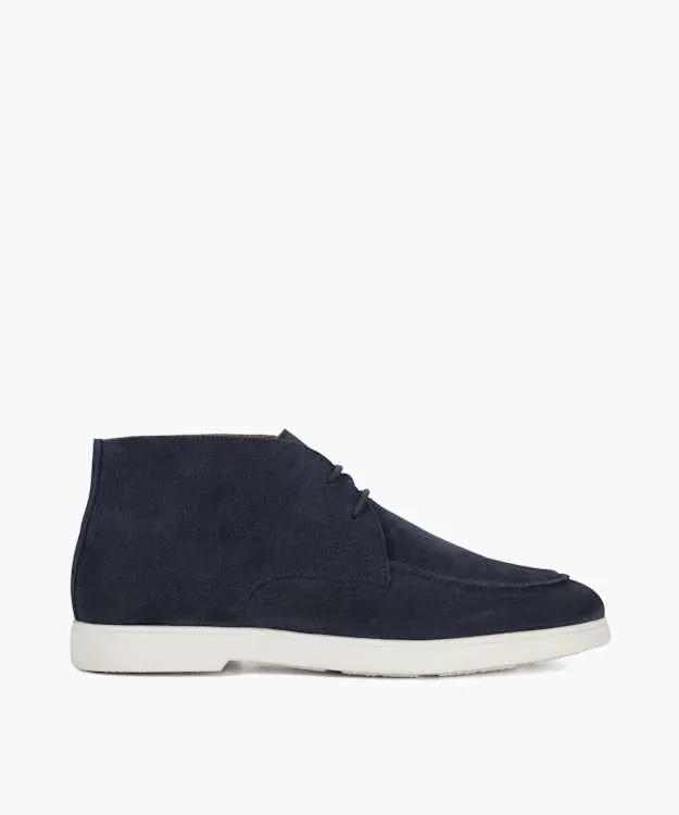 Men Dune London Casual Boots Suede Lace Up Ankle Boots Blue