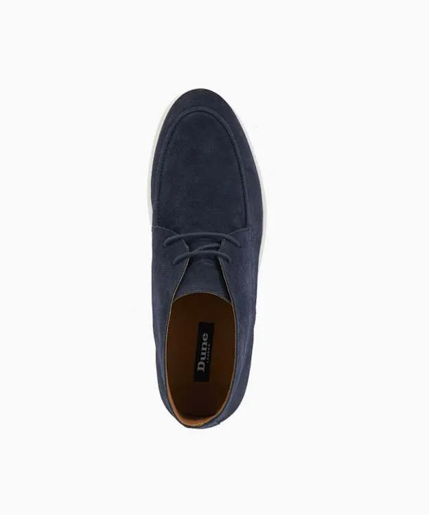 Men Dune London Casual Boots Suede Lace Up Ankle Boots Blue