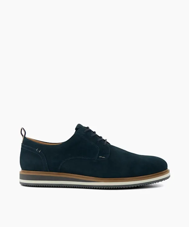 Men Dune London Casual Shoes Nubuck Hybrid Shoes Blue