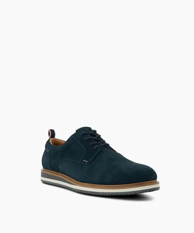 Men Dune London Casual Shoes Nubuck Hybrid Shoes Blue