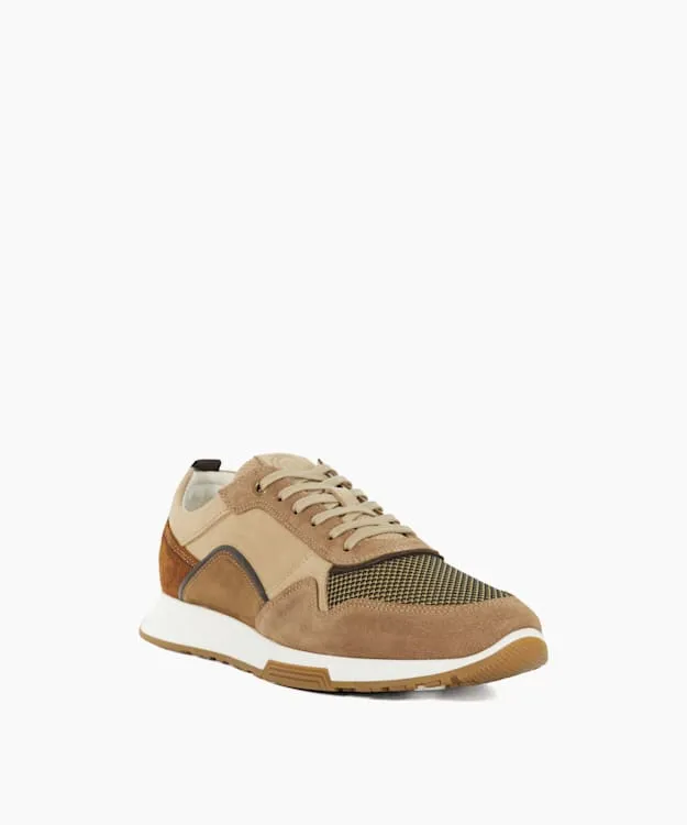 Men Dune London Trainers Contrast Lace Up Trainers Neutral