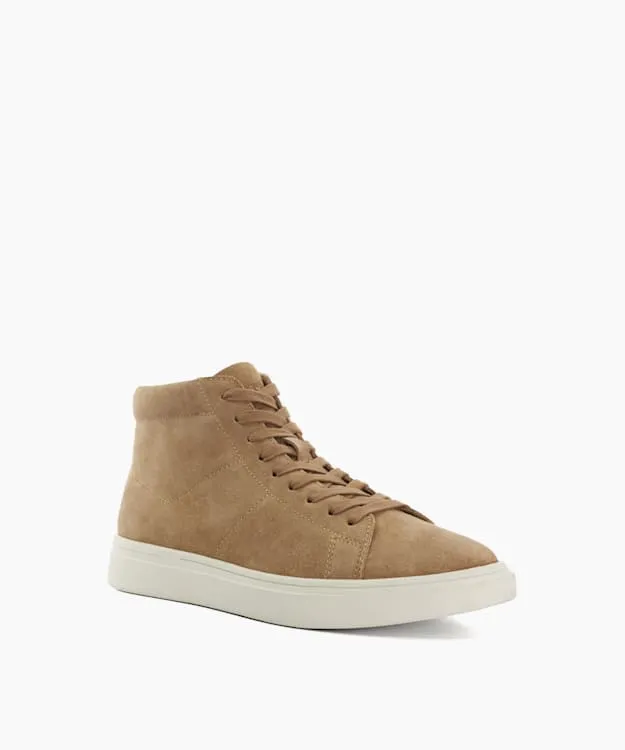 Men Dune London Trainers Lace Up High Top Trainers Neutral
