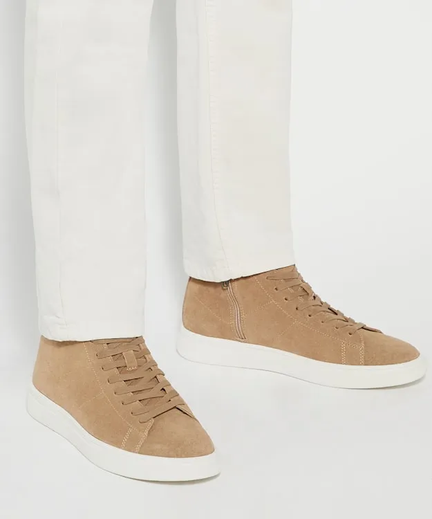 Men Dune London Trainers Lace Up High Top Trainers Neutral