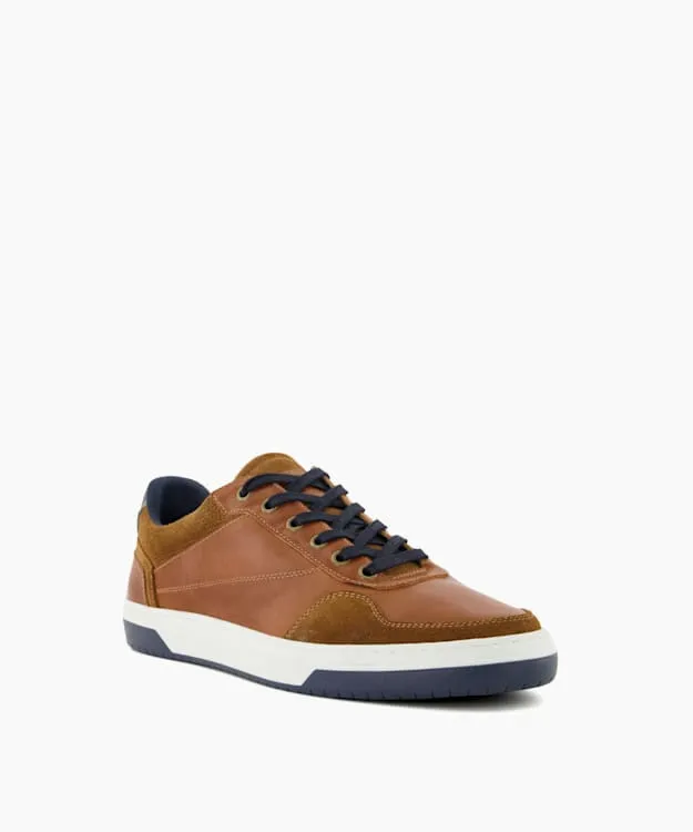 Men Dune London Trainers Lace Up Trainers Brown