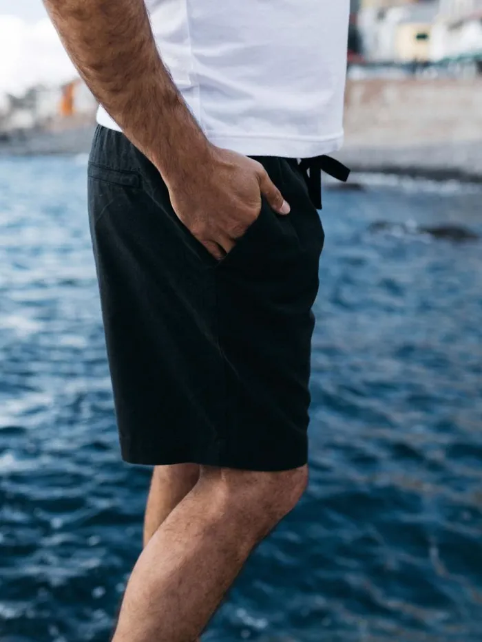Men Eaton Shorts Black Finisterre Shorts