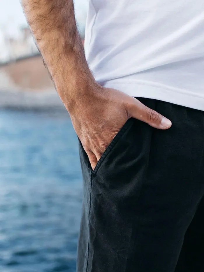 Men Eaton Shorts Black Finisterre Shorts
