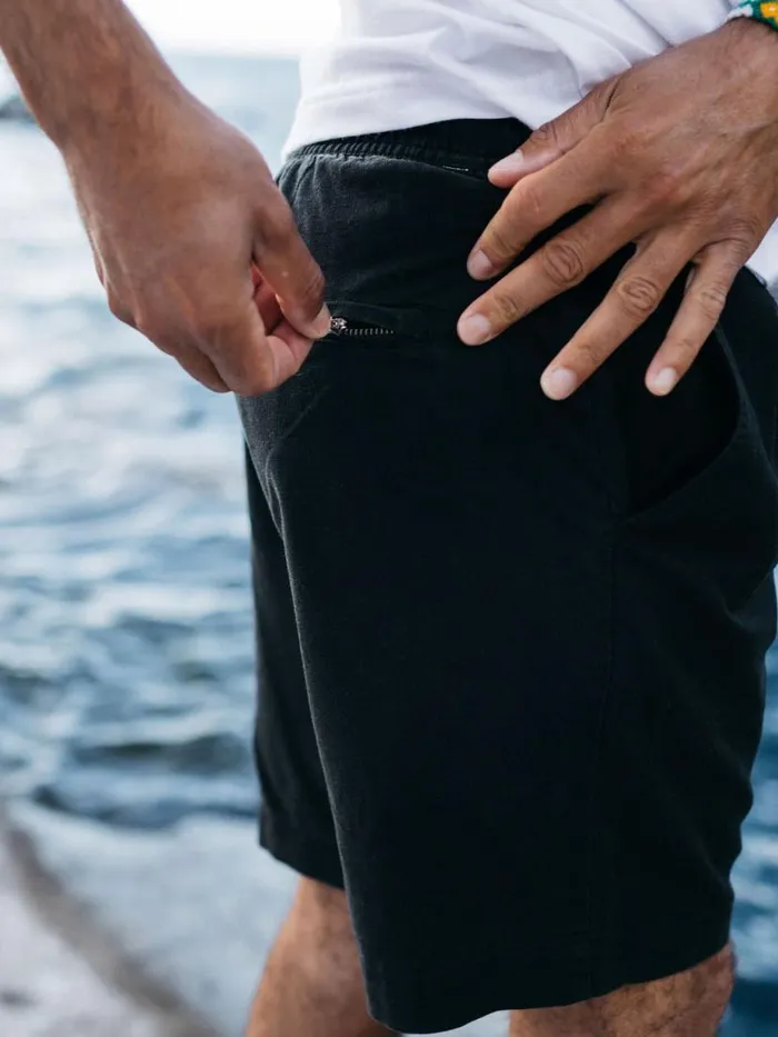 Men Eaton Shorts Black Finisterre Shorts