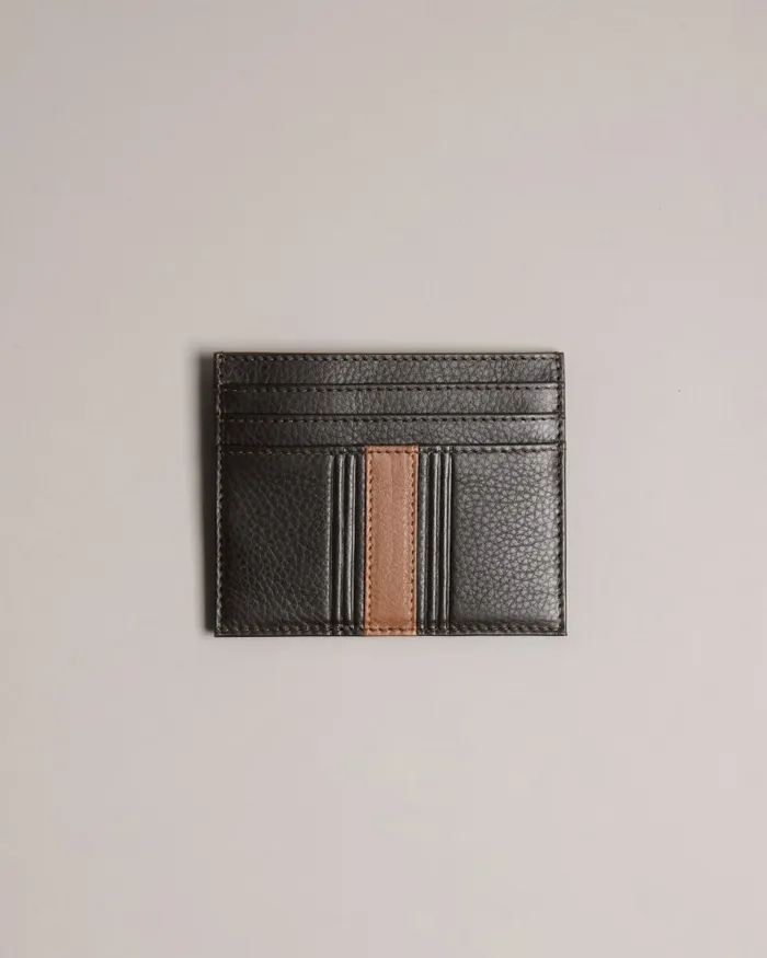 Men EVET 8211 Striped Card Holder Brownchocolate Ted Baker Wallets and Cardholders
