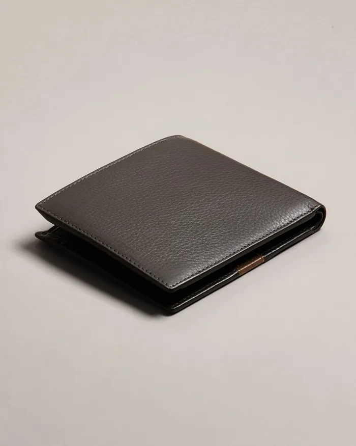 Men EVON 8211 Striped Bifold Wallet Brownchocolate Ted Baker Wallets and Cardholders