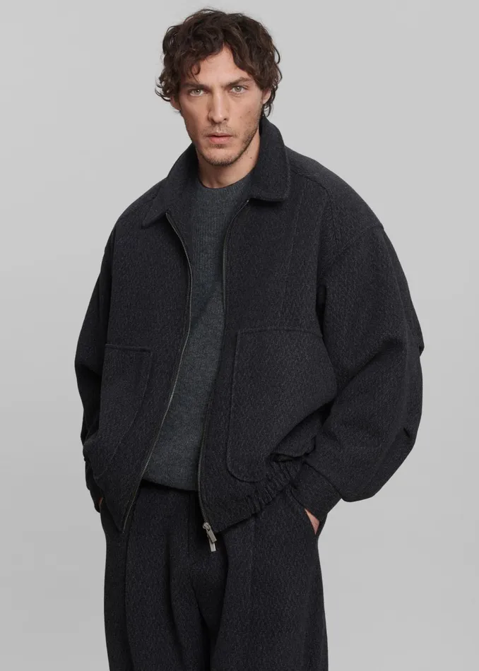 Men Felix Jacket 8211 Charcoal The Frankie Shop Outerwear