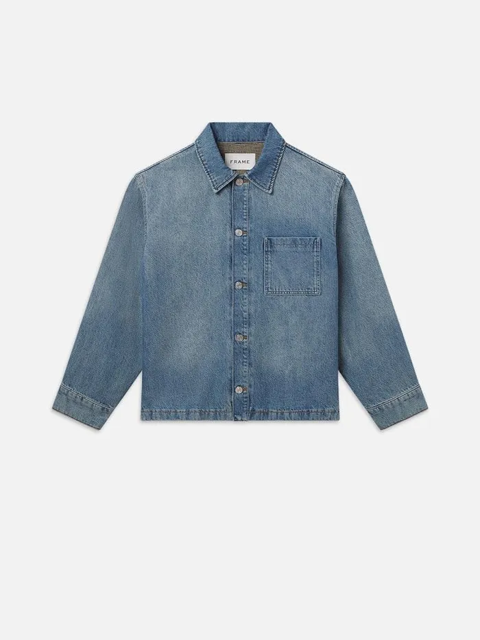 Men FRAME Denim Jackets Denim Shirt Jacket