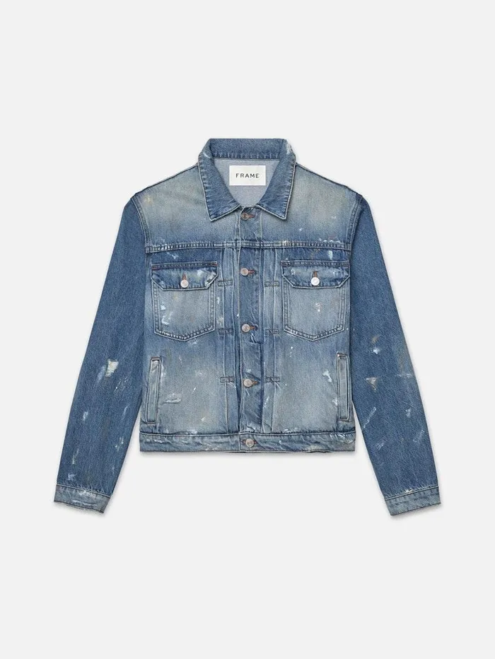 Men FRAME Denim Jackets Pleated Jacket