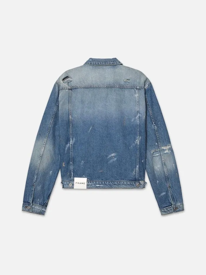 Men FRAME Denim Jackets Pleated Jacket Men FRAME Denim Jackets Pleated Jacket