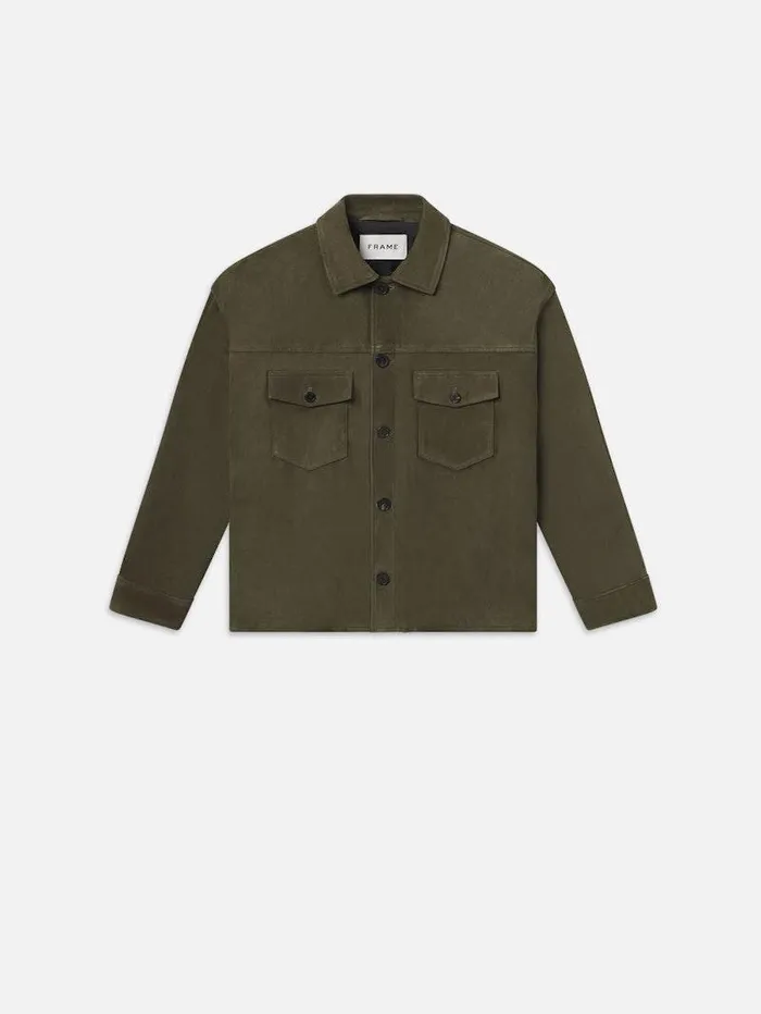 Men FRAME Leather and Suede Clean Suede Jacket