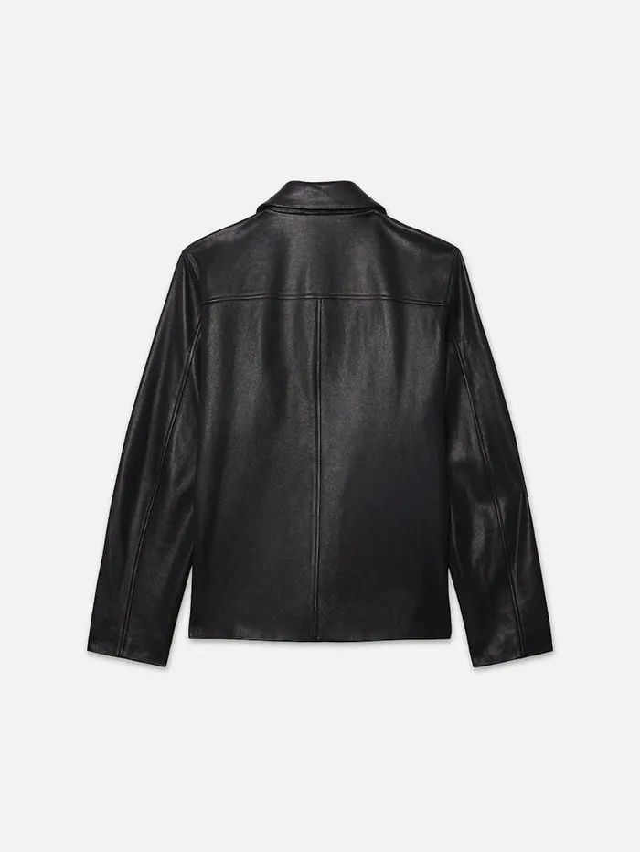 Men FRAME Leather and Suede Utility Leather Jacket Men FRAME Leather and Suede Utility Leather Jacket