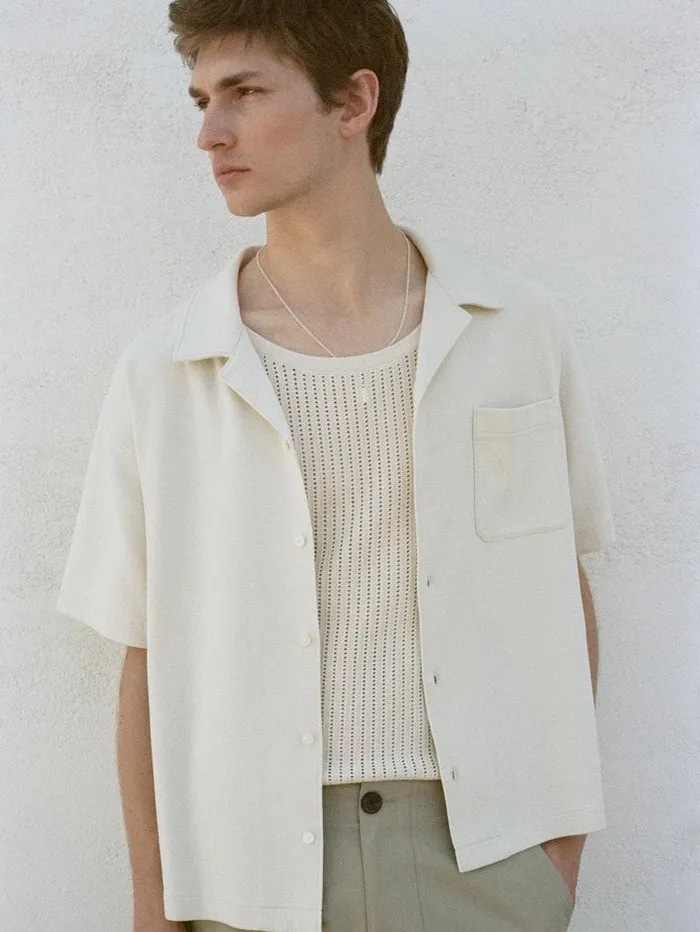 Men FRAME Shirts Duo Fold Relaxed Short Sleeve Shirt