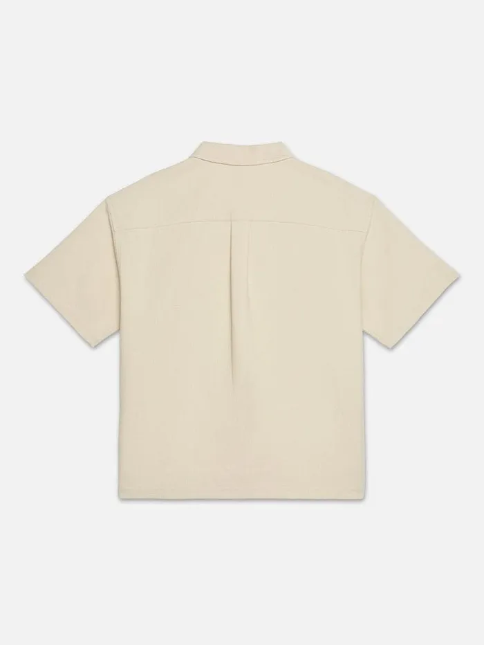 Men FRAME Shirts Waffle Textured Short Sleeve Shirt Men FRAME Shirts Waffle Textured Short Sleeve Shirt