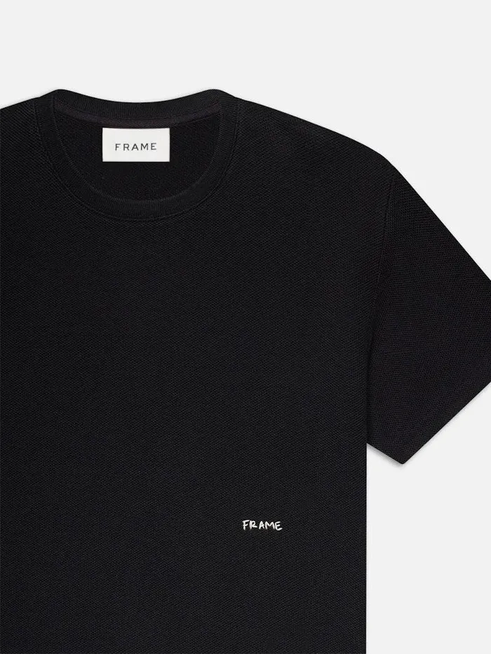 Men FRAME Tees and Polos Jacquard Relaxed Tee Men FRAME Tees and Polos Jacquard Relaxed Tee