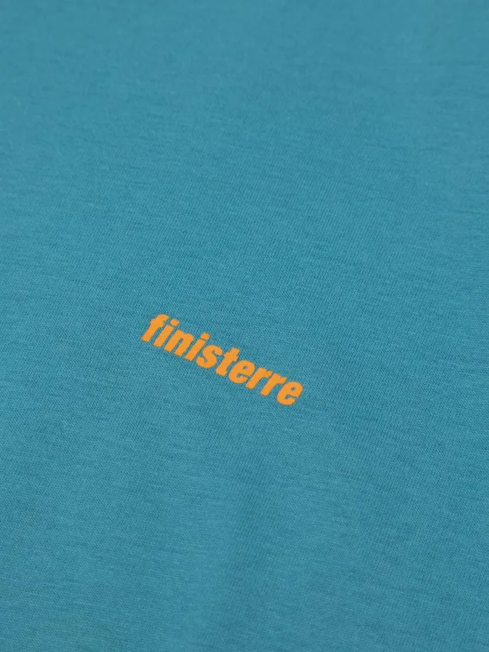 Men Harlyn Logo TShirt Ocean Storm Finisterre TShirts