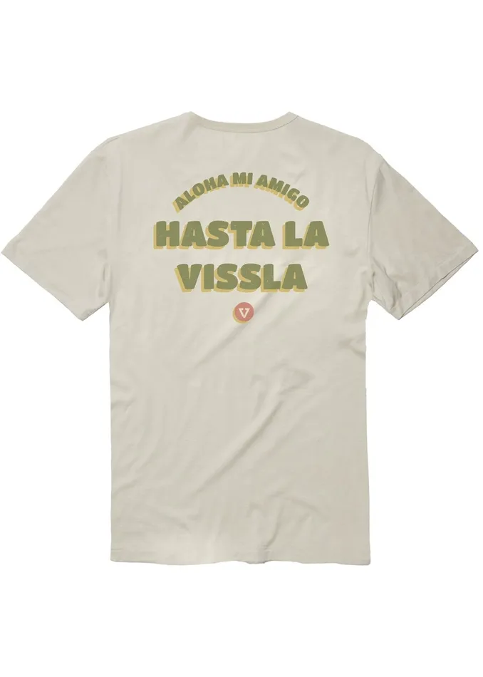 Men Hasta La Vissla Organic Pkt Tee Bone Eco Tees Vissla