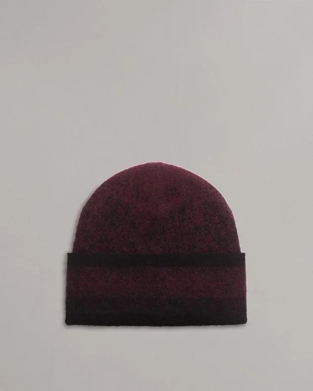 Men Hats and Gloves Rag and Bone Downing WoolBlend Beanie Burgundy Multi