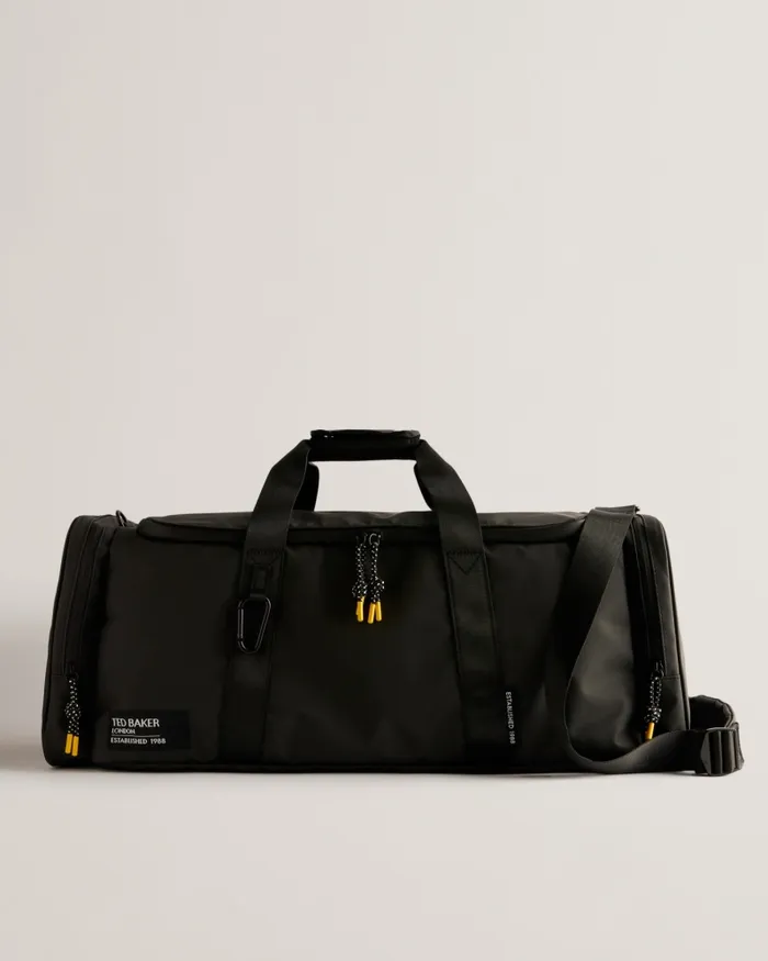 Men HYKE 8211 Rubberised Holdall Jetblack Ted Baker Holdalls and Weekend Bags