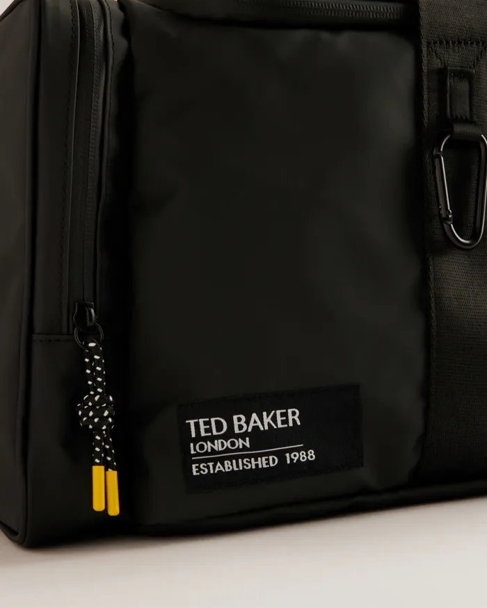 Men HYKE 8211 Rubberised Holdall Jetblack Ted Baker Holdalls and Weekend Bags