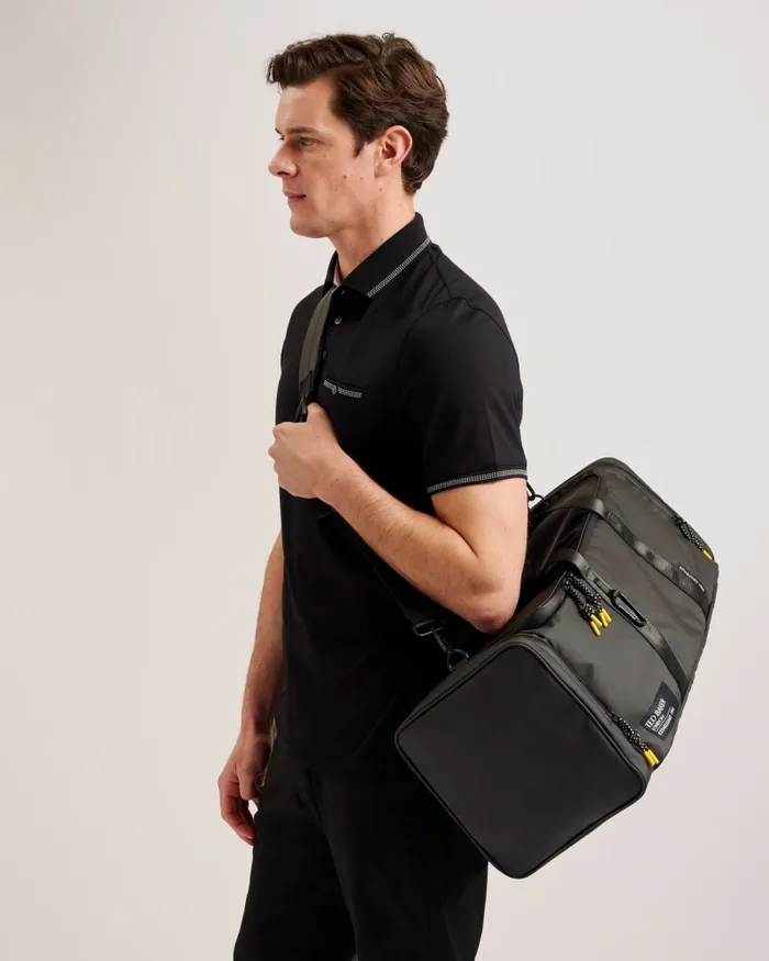 Men HYKE 8211 Rubberised Holdall Jetblack Ted Baker Holdalls and Weekend Bags