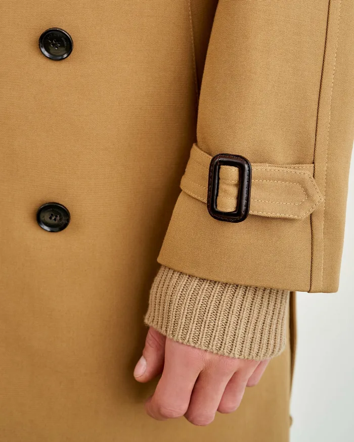 Men Jackets and Coats Nili Lotan TRENTON TRENCH COAT Black