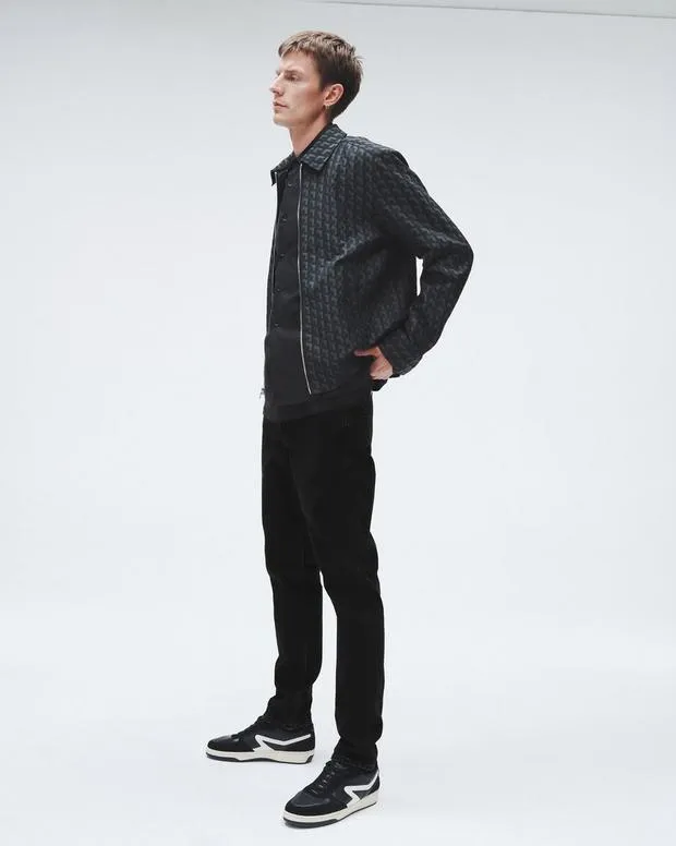 Men Jeans Rag and Bone Fit 2 Slim Fit Jean Authentic Stretch Denim Washed Black