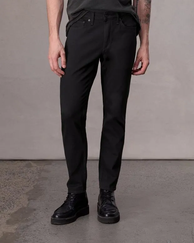 Men Jeans Rag and Bone Fit 3 Athletic Fit Jean Authentic Stretch Denim Black