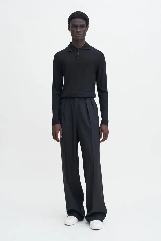 Men Jersey Polo Shirt Black Filippa K TShirts