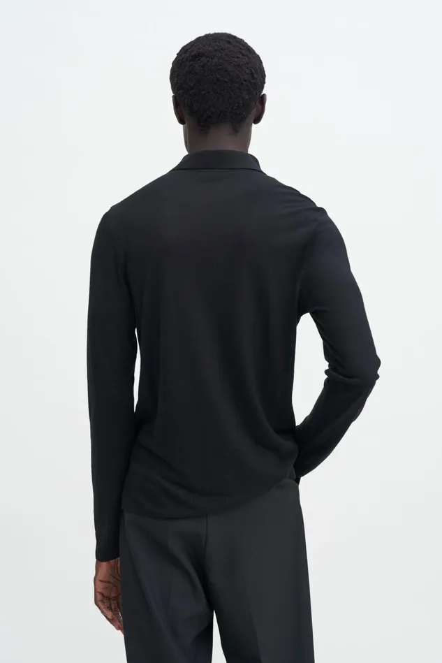 Men Jersey Polo Shirt Black Filippa K TShirts