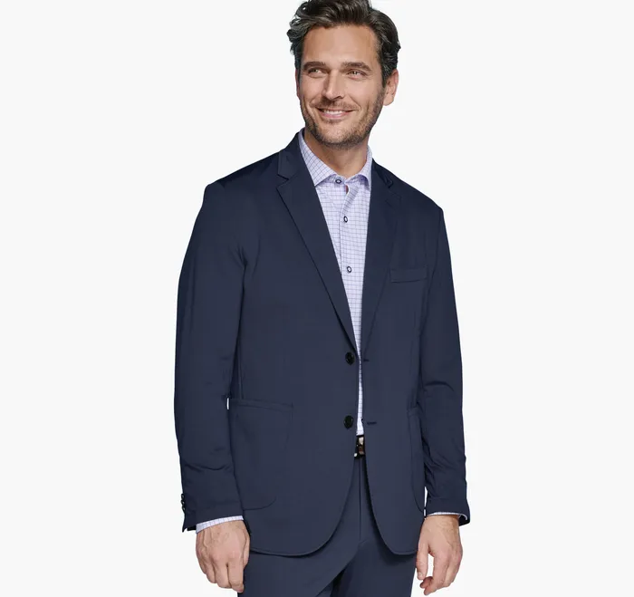 Men Johnston and Murphy XC Flex Knit Blazer Navy Apparel